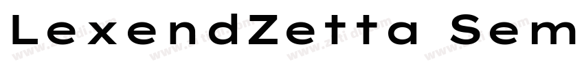 LexendZetta SemiBold字体转换